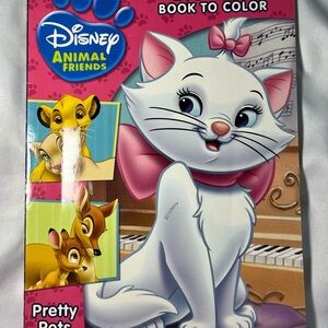 Disney Animal Friends Coloring & Activity Book 2012 Lion King Aristocats Bambi